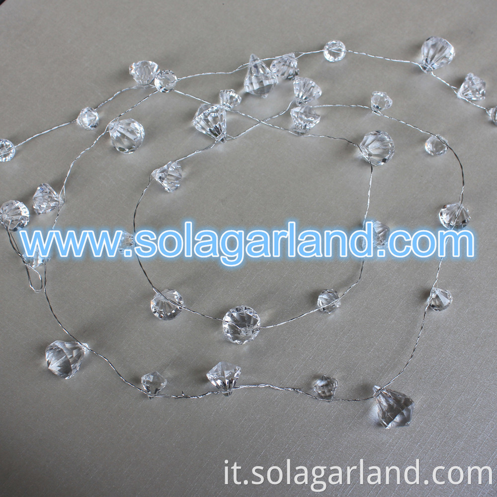 Crystal Diamond Bead Garland